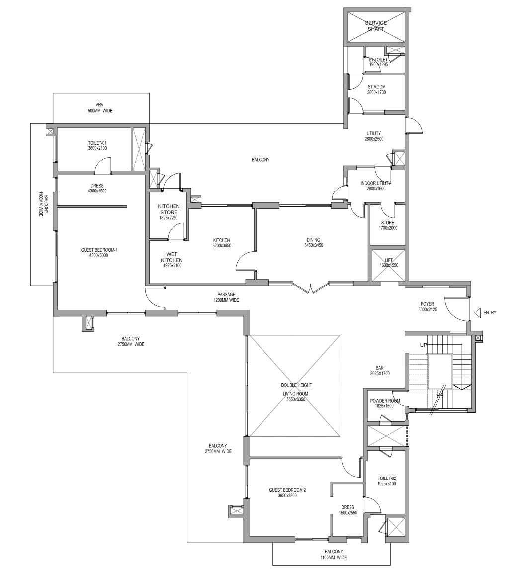 Townhouse 1 (Level 1) Tower 1/3